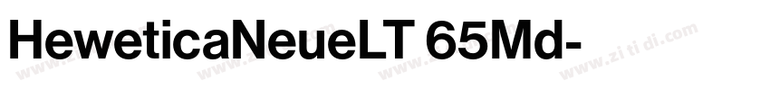 HeweticaNeueLT 65Md字体转换